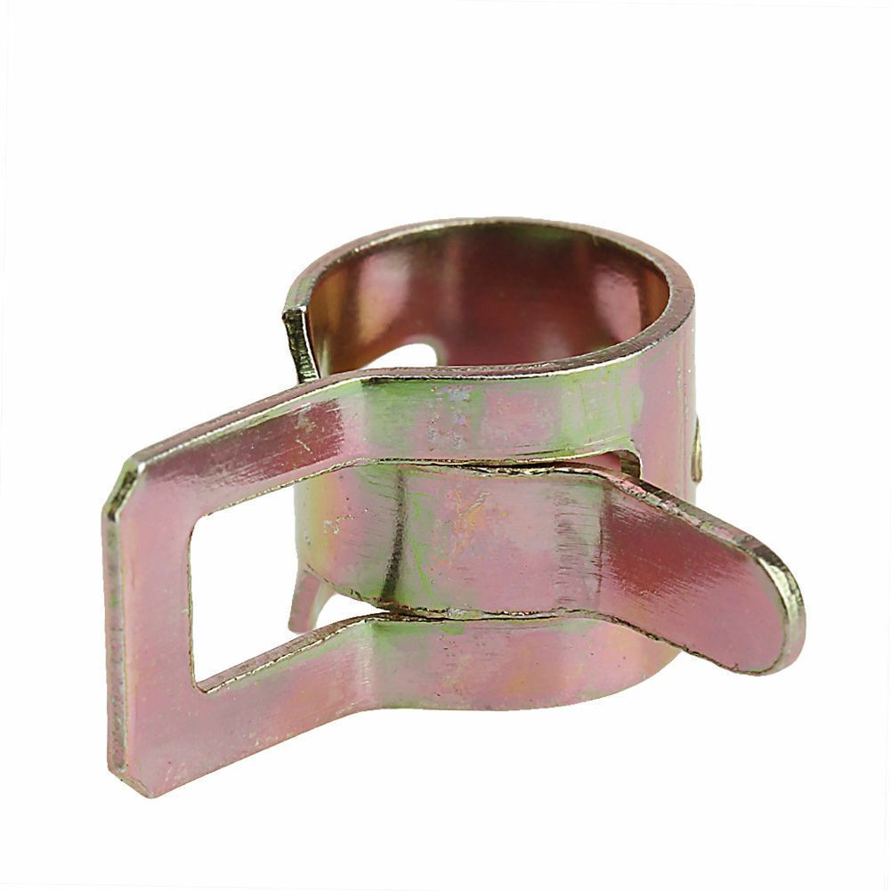 10x 6mm Spring Clip Fuel Line Hose Water Pipe Air Tube Clamps Fastener