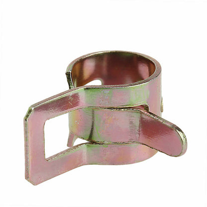 10x 6mm Spring Clip Fuel Line Hose Water Pipe Air Tube Clamps Fastener
