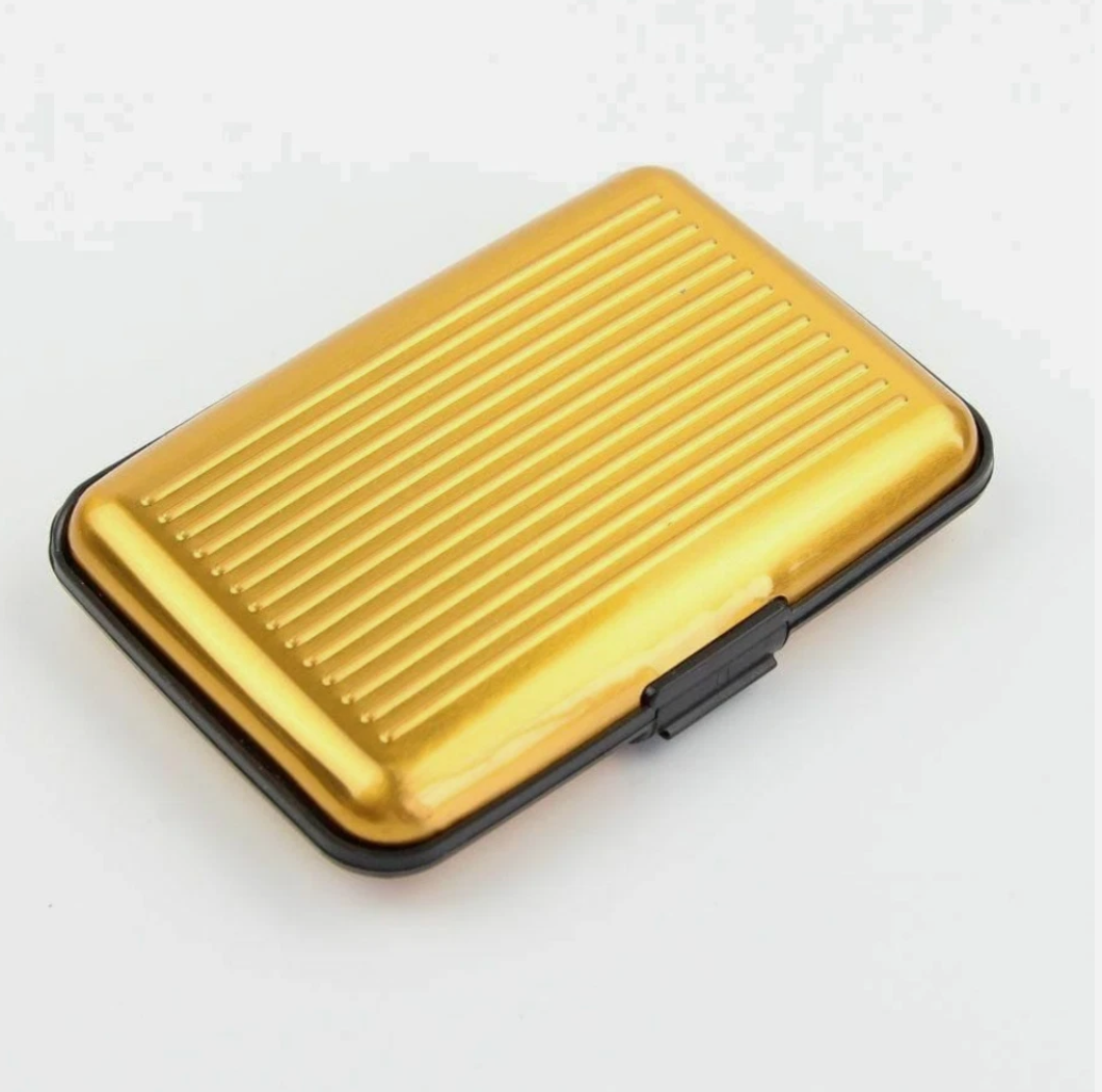 Aluminum Metal Waterproof Box Case Business Credit Card Holder Wallet RFID