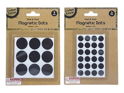 Peel Round Small Magnet Dots with Adhesive Backing for Crafts DIY School Home
