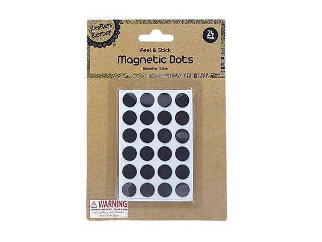 Peel Round Small Magnet Dots with Adhesive Backing for Crafts DIY School Home