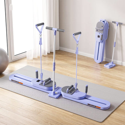 Alona.com.au Sports & Fitness > Exercise, Gym & Fitness > Yoga & Pilates Everfit Abdominal Trainer Machine Core Glider Split Home Gym Equipment Purple