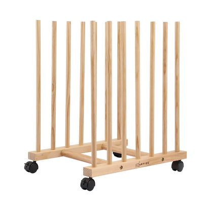 Alona.com.au Home & Garden > Hobbies > Arts & Crafts Artiss Wooden Art Drying & Canvas Storage Rack with Caster Wheels for Studio,Galleries,Classroom