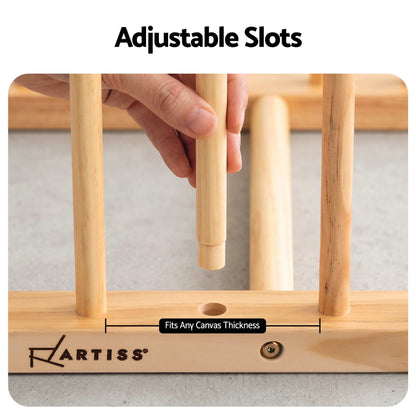 Alona.com.au Home & Garden > Hobbies > Arts & Crafts Artiss Wooden Art Drying & Canvas Storage Rack with Caster Wheels for Studio,Galleries,Classroom