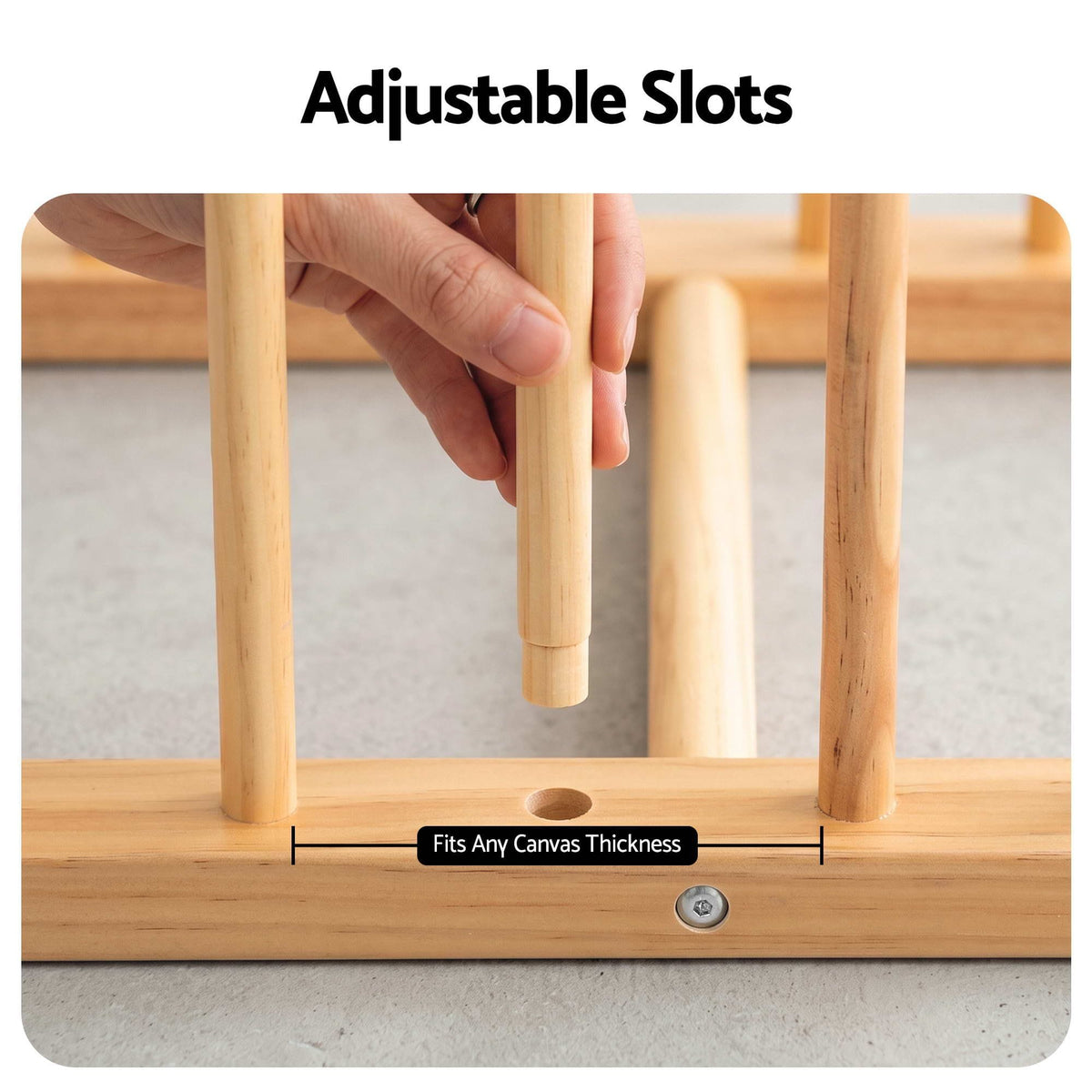 Alona.com.au Home & Garden > Hobbies > Arts & Crafts Artiss Art Drying & Storage Rack with Caster Wheels, Solid Wood Adjustable Slots Rack for Drawing Boards, Panels, Paintings, Artworks Display