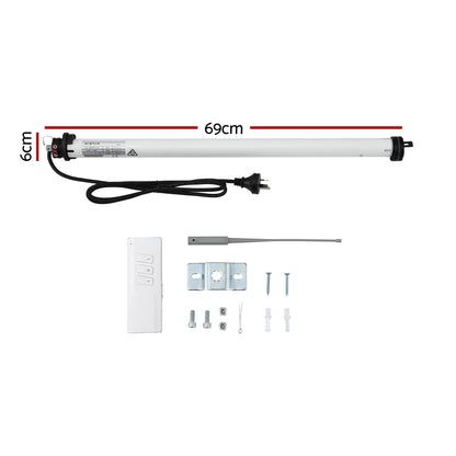 Instahut Pivot Arm Awning Motor Replacement Kit With Remote Control