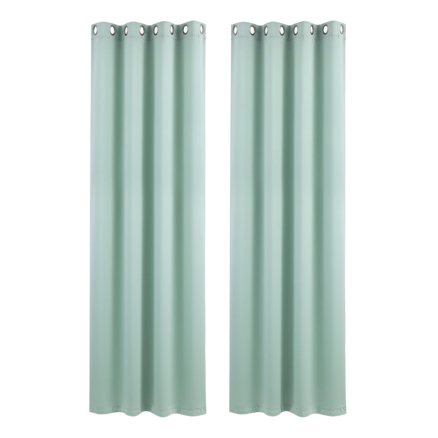 Artiss Blockout Curtains 2X 132x213cm Thermal Insulated Eyelet Drapes Green