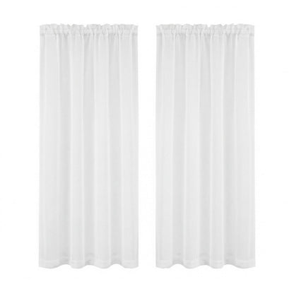 Artiss Blockout Curtains 2X 132x160cm Light Filtering Window Drapes Rod Pocket