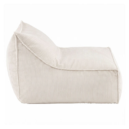 Artiss Bean Bag Chair Cover (No Filler) Soft Corduroy Stuffed Animal Storage Bean Bag Cover for Adults, Washable Lazy Sofa Cover for Living Room Bedroom, Beige