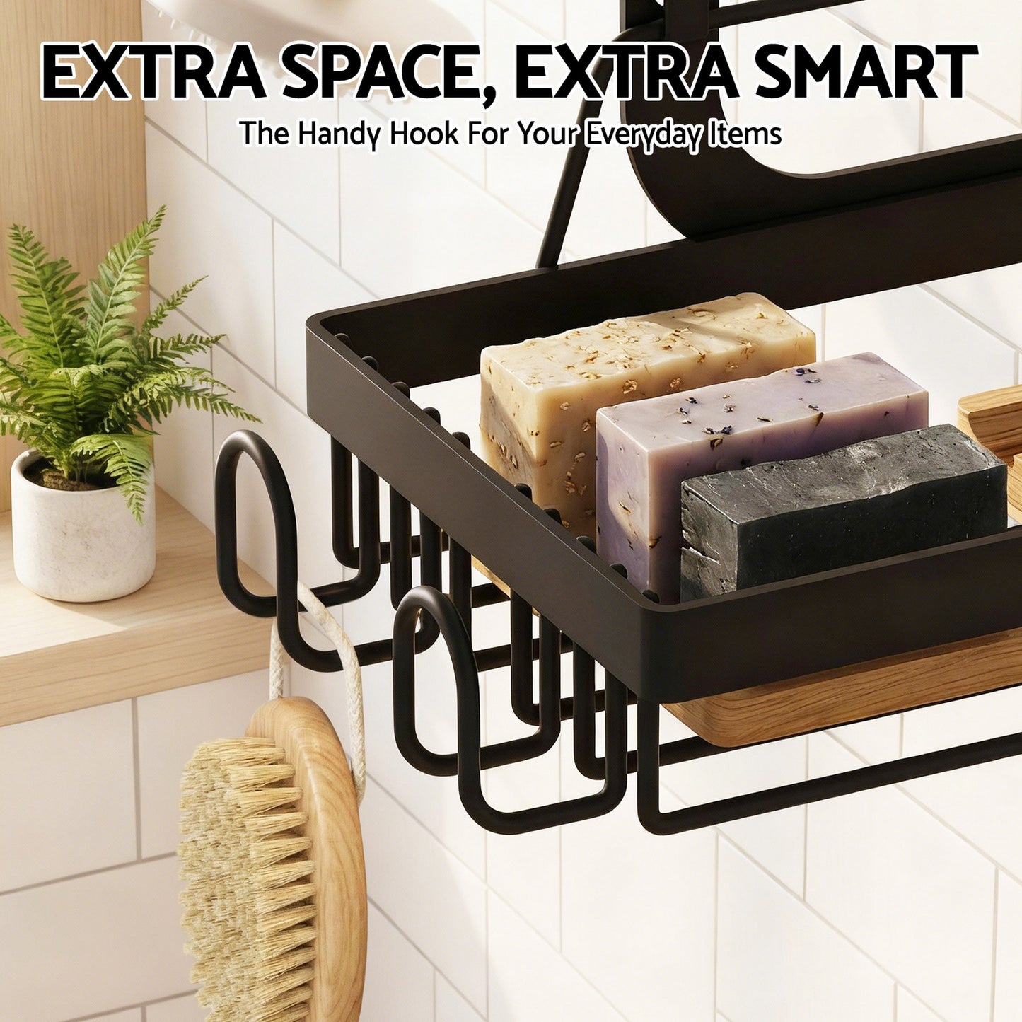 Artiss 3 Tier Over The Door Shower Caddy Hanging Bathroom Storage Organizer