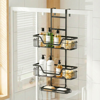 Artiss 3 Tier Over The Door Shower Caddy Hanging Bathroom Storage Organizer