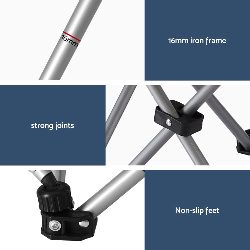 Weisshorn Camping Chair Reclining Adjustable Portable Outdoor Folding Lightweight