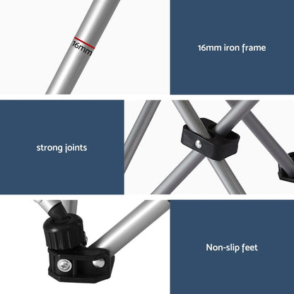 Weisshorn Camping Chair Reclining Adjustable Portable Outdoor Folding Lightweight