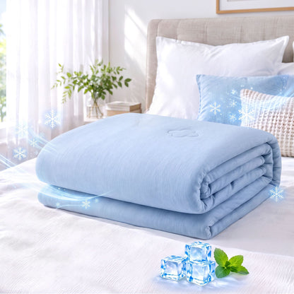 Giselle Cooling Blanket Double 180 x 210cm Summer Quilt Lightweight Hot Sleepers