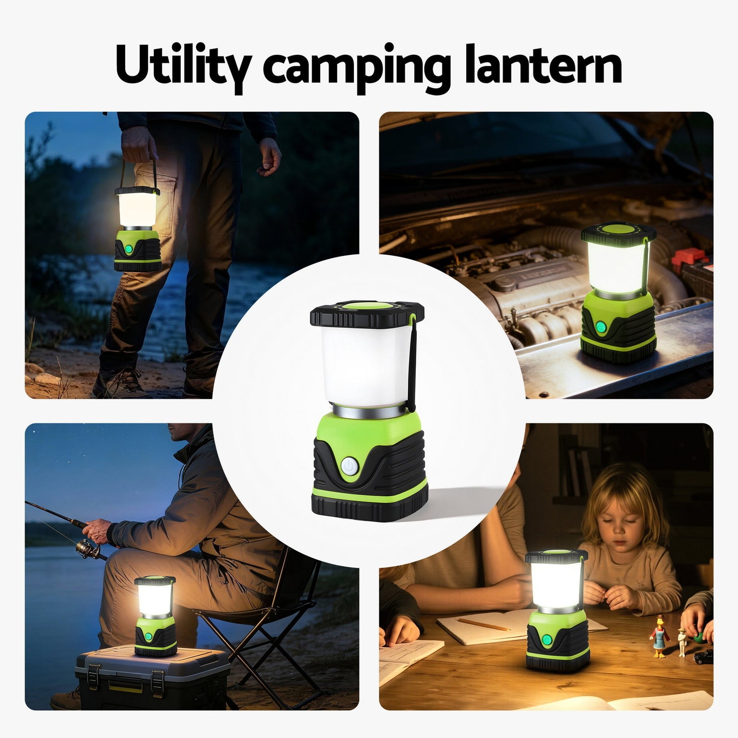Weisshorn 2-Pack LED Camping Lanterns, 1000LM Super Bright Waterproof Portable Emergency Tent Lights