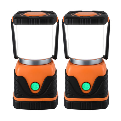 Weisshorn 2-Pack LED Camping Lanterns, 1000LM Super Bright Waterproof Portable Emergency Tent Lights