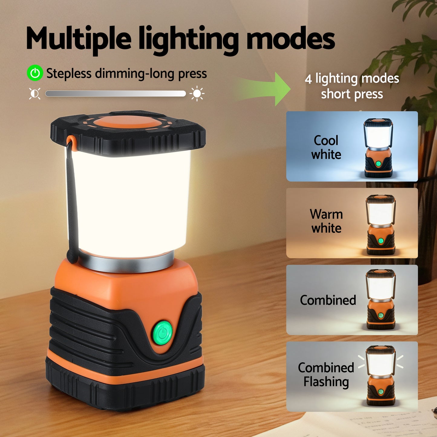 Weisshorn 2-Pack LED Camping Lanterns, 1000LM Super Bright Waterproof Portable Emergency Tent Lights