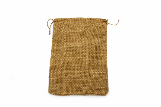 15.2x20.3cm Brown Hemp Favour Bag Drawstring Burlap Jute Craft Gift Pouch Rustic