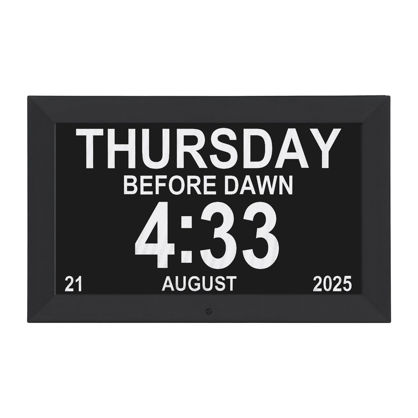 Artiss 10" Digital Day Clock Alarm Calendar Dementia Date Week Desk Clocks Black