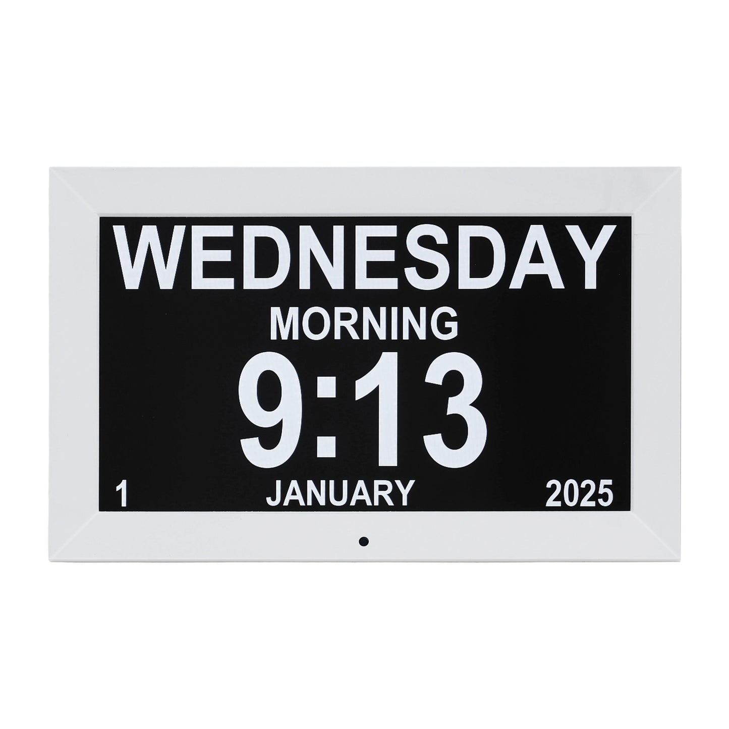 Artiss 10" Digital Day Clock Alarm Calendar Dementia Date Week Desk Clocks White