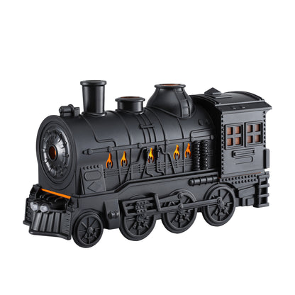 Devanti Train Aroma Diffuser Essential Oil Humidifier 300ml Smoke Ring LED Timer