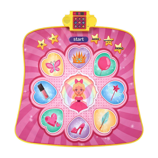 Alona.com.au Baby & Kids > Baby & Kid's Toys > Musical Toys Keezi Dance Mat for Kids Age 3-12 Electronic Dance Game Pad Toy with 3 Game Modes, Pink