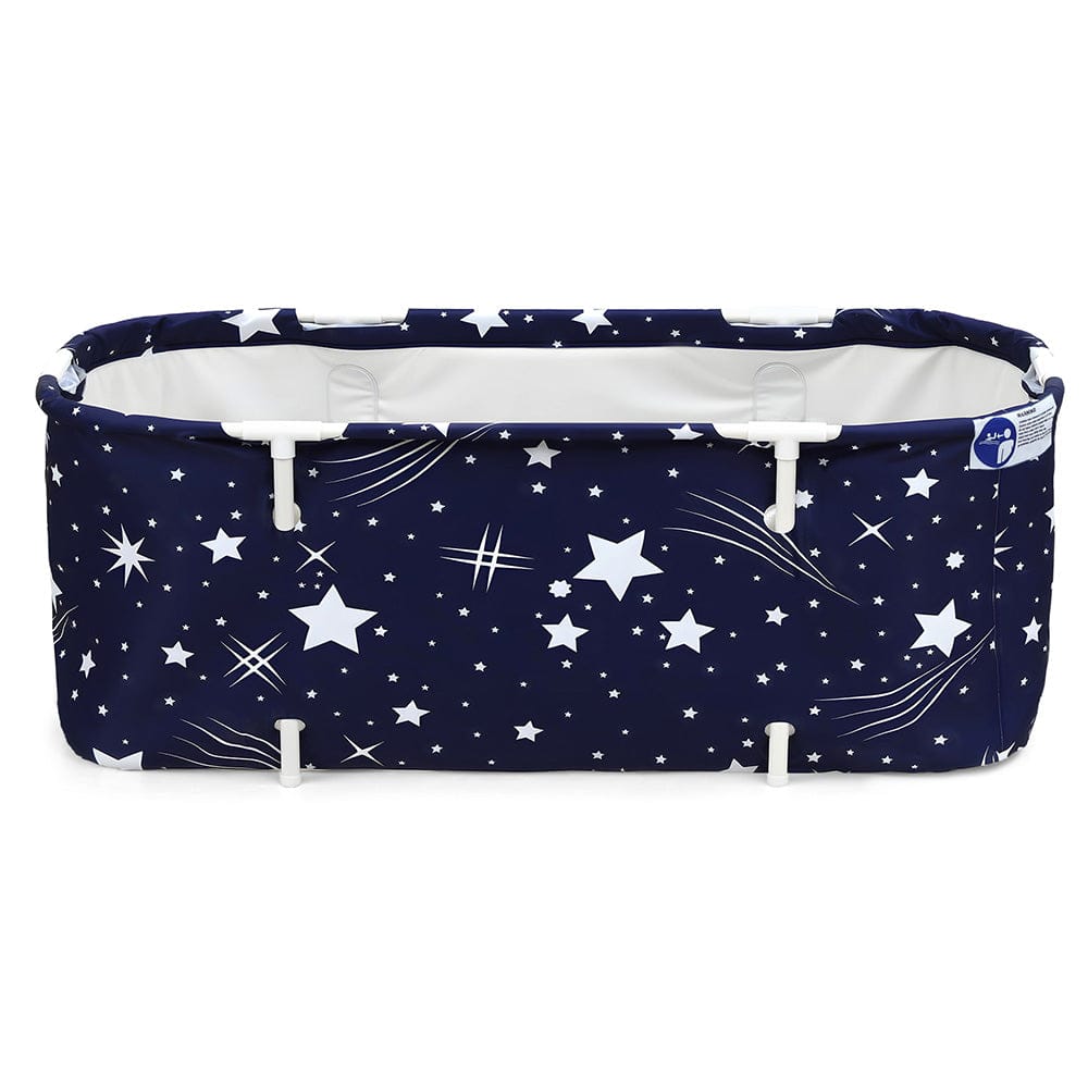 Weisshorn Foldable Bathtub PVC SPA Bucket Inflatable Cushion 134x65cm Star Navy