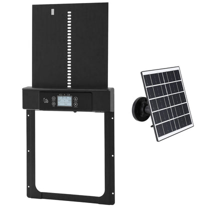 Alona.com.au Pet Care > Bird > Bird Cage Accessories Giantz Automatic Chicken Coop Door 37cm Solar Powered Smart App Control Black