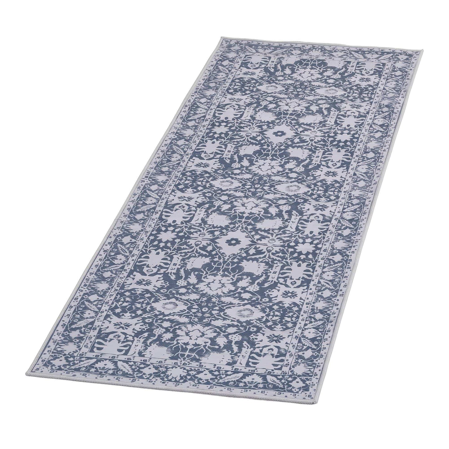 Artiss 60 x 180 cm Runner Rugs for Hallway Bedroom Pad-Free Dense Dot Backing Stops Slipping & Robot Vacuum Friendly, Vintage Carpet for Reading Nook Dining Area, 100% Polyester Washable