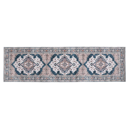 Artiss 80 x 300 cm Washable Runner Area Rug No Hard Glue Quilt-Like Soft for Home Decor, 0.5cm Ultra-Thin Pet Friendly Bohemian Medallion Bedroom Carpet