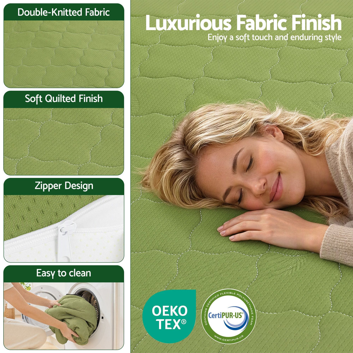 Alona.com.au Furniture > Mattresses > Single Mattress Giselle Folding Mattress Single 8cm Foldable Camping Travel Roll-Up Floor Bed