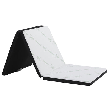 Alona.com.au Furniture > Mattresses > Single Mattress Giselle Folding Mattress 5cm Single Foldable Foam Bamboo Portable Camping Guest Bed Mat