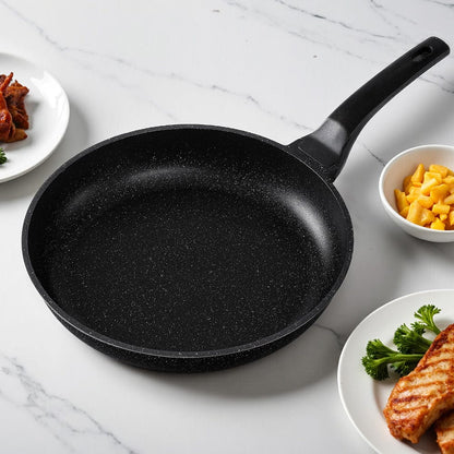 5-Star Chef Non Stick Frying Pan Cast Aluminium Steak Skillet BBQ Cookware 30cm