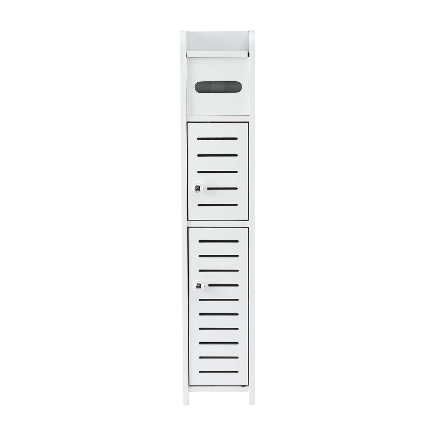 Artiss Bathroom Storage Cabinet 3-Tier Slim Toilet Paper Holder Organizer White