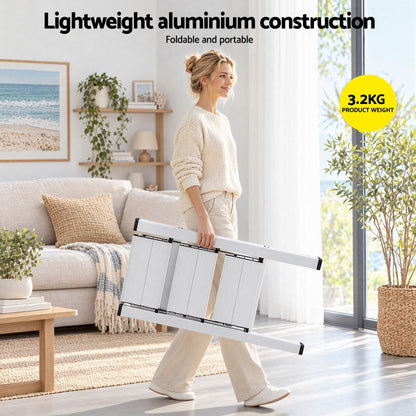 Alona.com.au Tools > Industrial Tools > Ladders & Scaffolding Giantz 3 Step Ladder Multi-Purpose Folding Aluminium Light Weight Platform