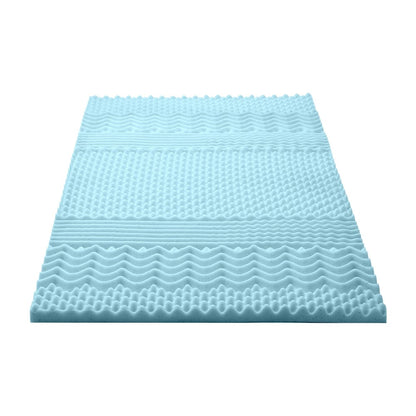 Giselle Bedding 5cm Memory Foam Mattress Topper 7-Zone King Single