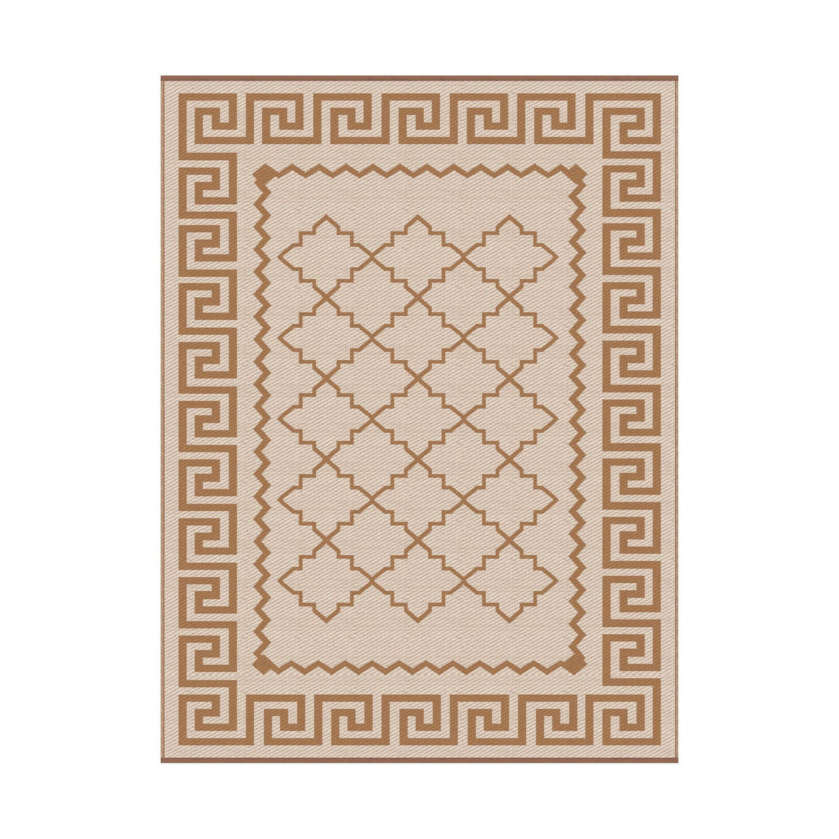Alona.com.au Home & Garden > Rugs > Outdoor Rugs Gardeon Outdoor Rugs 274x366cm Large Carpet Reversible PP Dual-Sided Area Mat Patio Rug Khaki