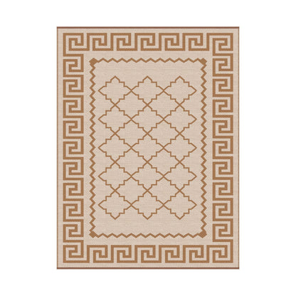Alona.com.au Home & Garden > Rugs > Outdoor Rugs Gardeon Outdoor Rugs 274x366cm Large Carpet Reversible PP Dual-Sided Area Mat Patio Rug Khaki