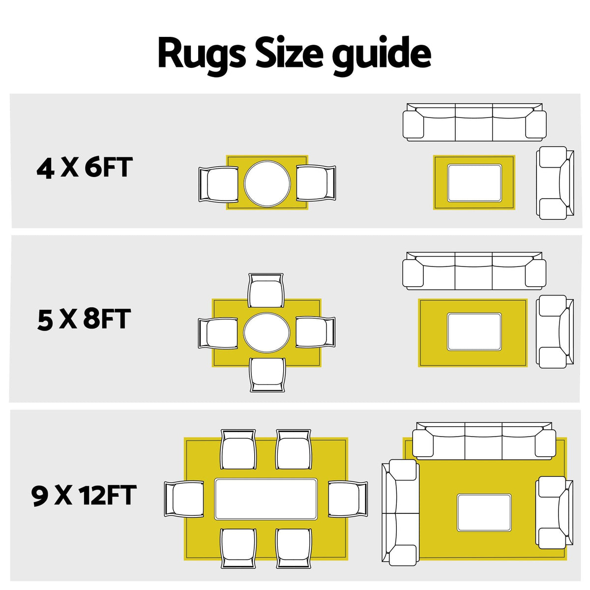Alona.com.au Home & Garden > Rugs > Outdoor Rugs Gardeon Outdoor Rugs 274x366cm Large Carpet Reversible PP Dual-Sided Area Mat Patio Rug Khaki