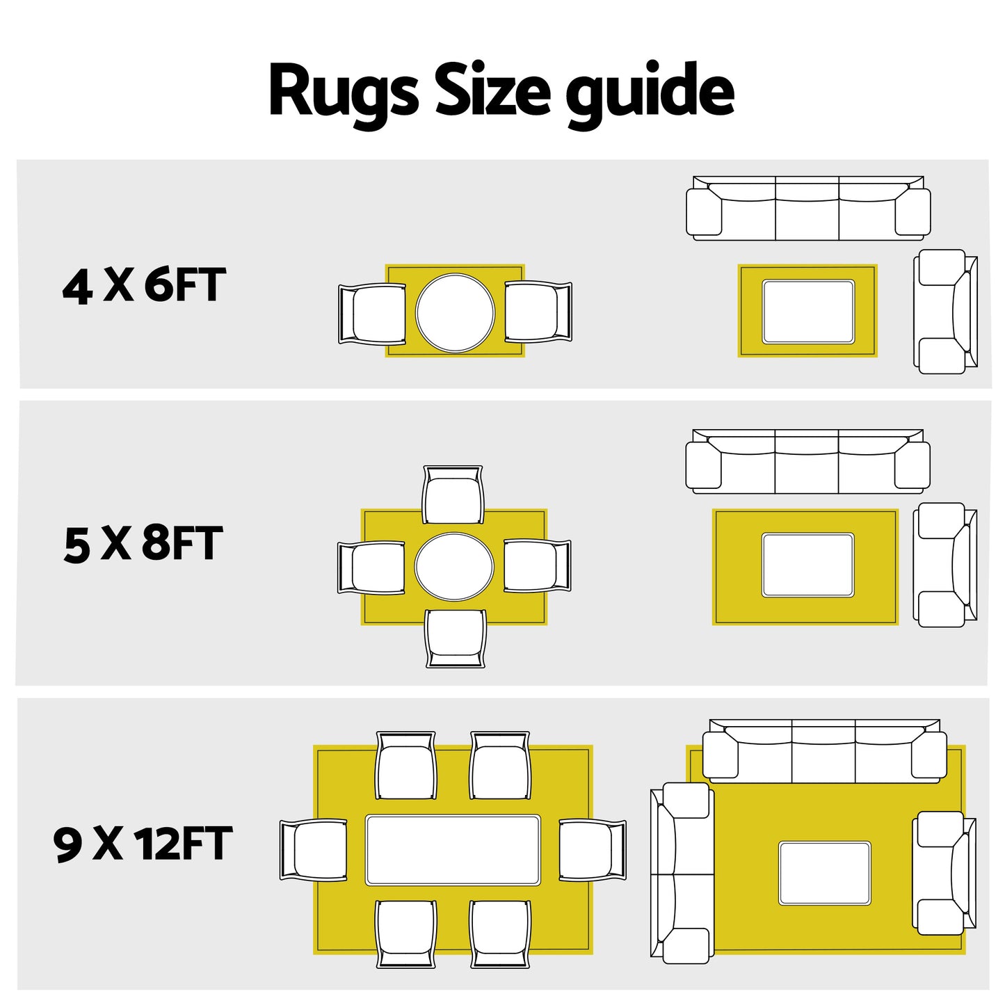 Gardeon Outdoor Rugs 274x366cm Large Carpet Reversible Area Mat PP Dual-Sided Patio Rug Blue
