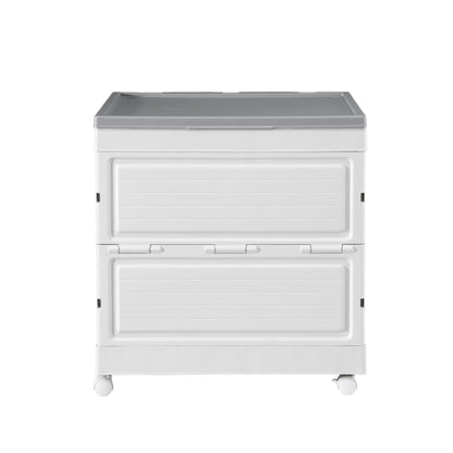 Gardeon 159L Outdoor Storage Box Stackable Cupboard Camping Organizer Wheels