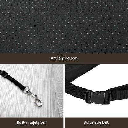 i.Pet Dog Car Seat Booster Cover Dog Bed Portable Waterproof Belt Non Slip