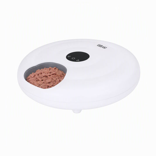 i.Pet Pet Care > Cat Supplies > Cat Bowls, Feeders & Waterers i.Pet Automatic Cat Feeder Wet & Dry Food 6 Compartments Per 150ml WiFi White