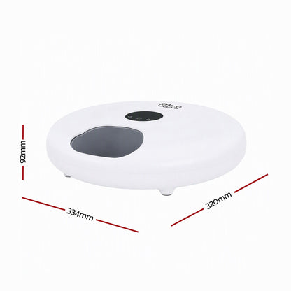 i.Pet Pet Care > Cat Supplies > Cat Bowls, Feeders & Waterers i.Pet Automatic Cat Feeder Wet & Dry Food 6 Compartments Per 150ml WiFi White