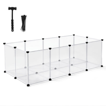 Alona.com.au Pet Care > Dog Supplies > Dog Playpens & Gates i.Pet Pet Dog Playpen 20 Panels with Baseboard DIY Enclosure Small Animal Rabbit Pen