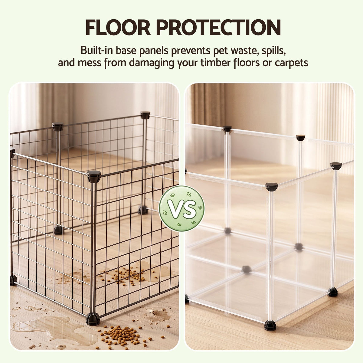 Alona.com.au Pet Care > Dog Supplies > Dog Playpens & Gates i.Pet Pet Dog Playpen 20 Panels with Baseboard DIY Enclosure Small Animal Rabbit Pen