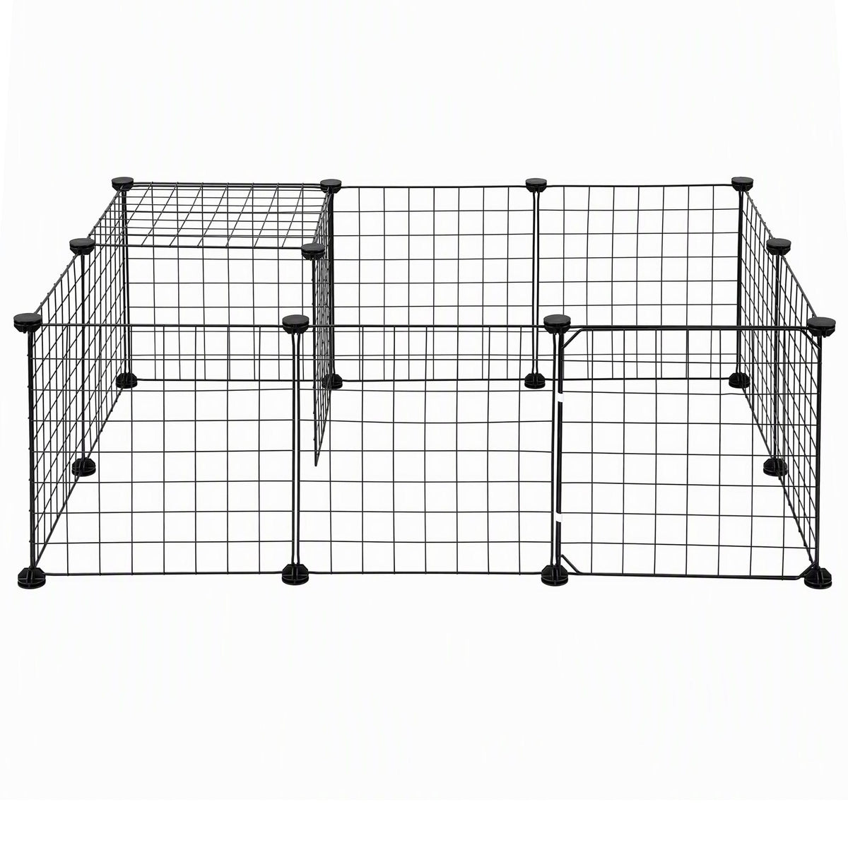 Alona.com.au Pet Care > Dog Supplies > Dog Playpens & Gates i.Pet Dog Playpen 12 Panels Pet Playpen 35x35cm Iron DIY Enclosure for Small Animals
