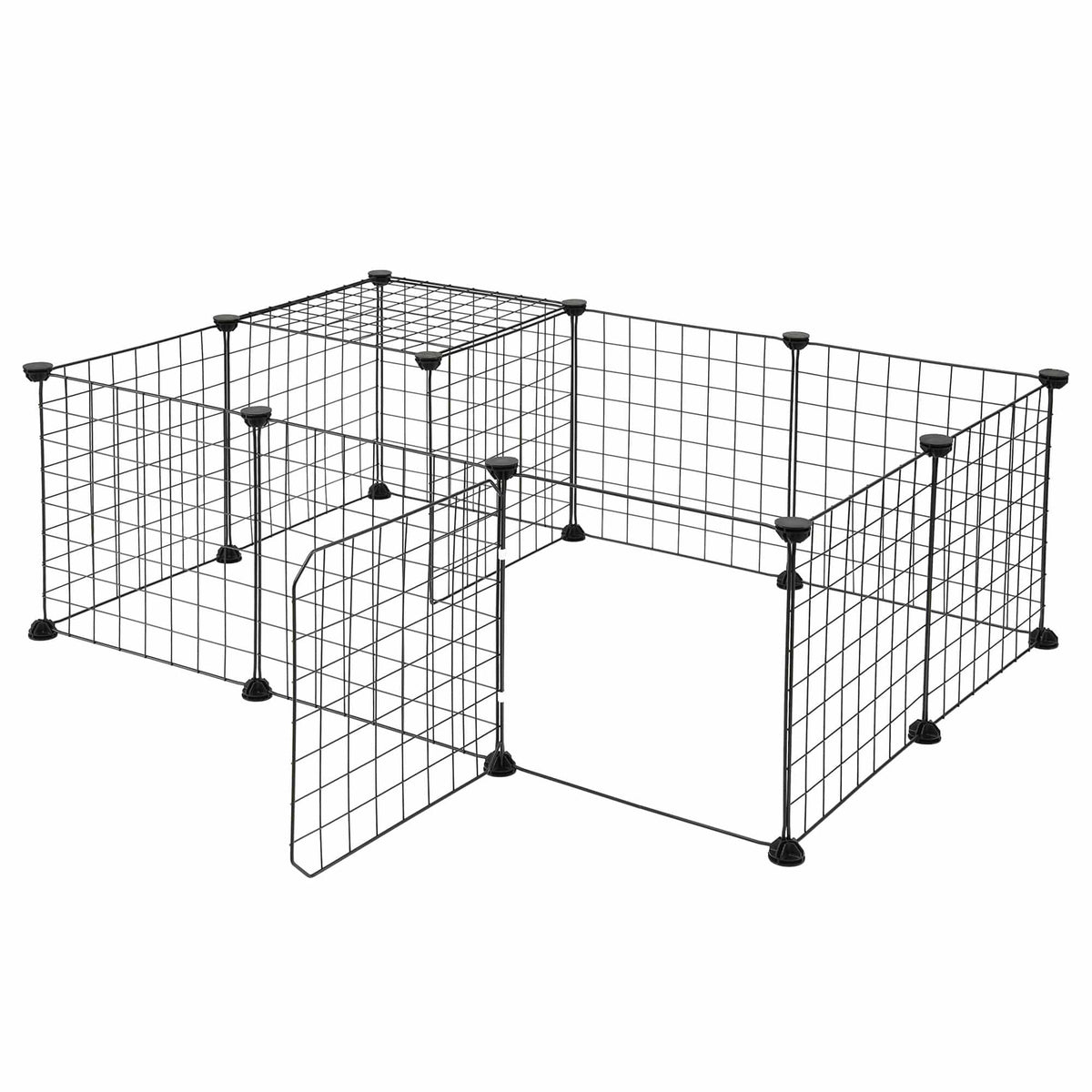Alona.com.au Pet Care > Dog Supplies > Dog Playpens & Gates i.Pet Dog Playpen 12 Panels Pet Playpen 35x35cm Iron DIY Enclosure for Small Animals