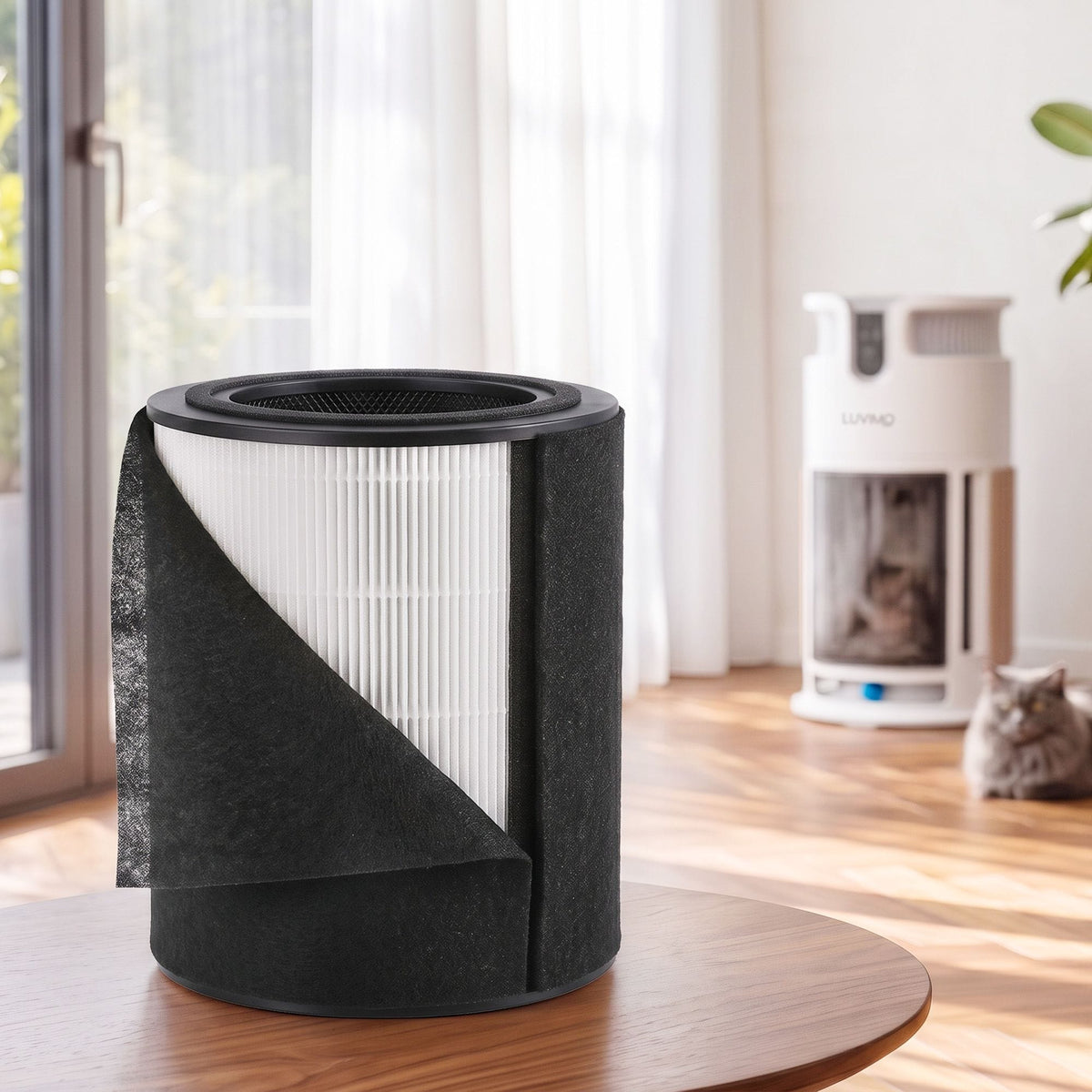 Alona.com.au Appliances > Aroma Diffusers & Humidifiers > Purifiers LUVIMO Pet Air Purifier Replacement Filter H13 HEPA w/ Activated Carbon Washable Pre-filter
