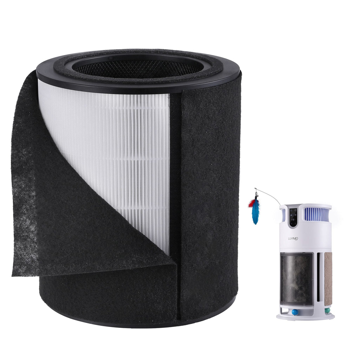 Alona.com.au Appliances > Aroma Diffusers & Humidifiers > Purifiers LUVIMO Pet Air Purifier Replacement Filter H13 HEPA w/ Activated Carbon Washable Pre-filter